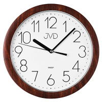 JVD Nástěnné hodiny s tichým chodem H612 Dark Brown