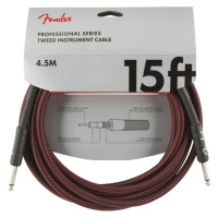 Fender Professional Series 15' Instrument Cable Red Tweed