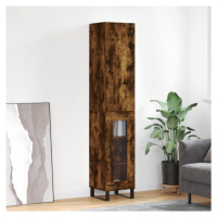 vidaXL Skříň highboard kouřový dub 34,5 x 34 x 180 cm kompozitní dřevo