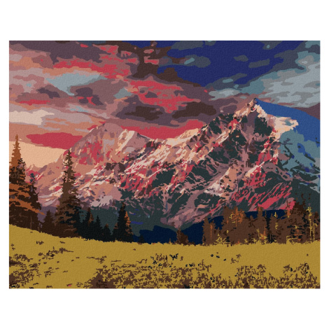 Diamondi - Diamantové malování - POHÁDKOVÁ KRAJINA V ALPÁCH, 40x50 cm, Vypnuté plátno na rám