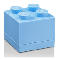 Lego® mini box 45x45x42 světle modrý