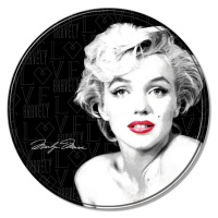 Plechová cedule Marilyn Monroe - Round, (30 x 30 cm)