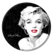 Plechová cedule Marilyn Monroe - Round, (30 x 30 cm)
