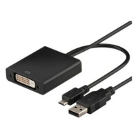 PremiumCord MHL (micro USB/HDTV) adaptér kabel na DVI