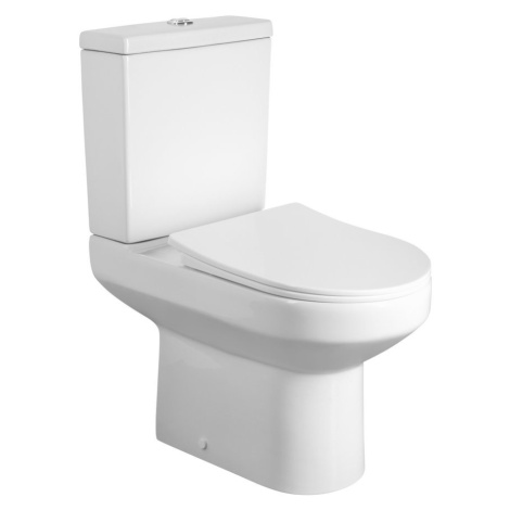 AQUALINE VERMET WC kombi, spodní/zadní odpad, bílá VR038