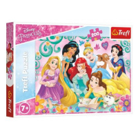 Puzzle Šťastný svět princezen/Disney Princess 200 dílků 48x34cm v krabici 33x23x4cm