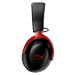 HyperX Cloud III bezdrátový herní headset červený