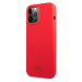 Lacoste Liquid Silicone Glossy Printing Logo Kryt pro iPhone 13 Pro Max Red