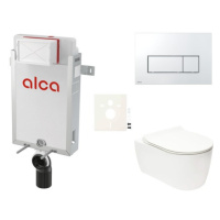 Cenově zvýhodněný závěsný WC set Alca k zazdění + WC Glacera Alfa SIKOAA8