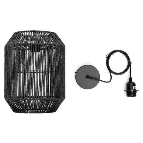 B.V.  - Lustr na lanku 1xE27/60W/230V černá