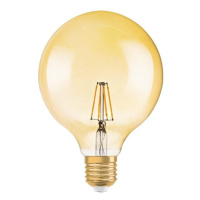 LED žárovka LED E27 G125 7.5W = 55W 650lm 2500K Teplá OSRAM Vintage 1906 Globe Stmívatelná