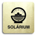 Accept Piktogram "solárium IV" (80 × 80 mm) (zlatá tabulka - černý tisk bez rámečku)