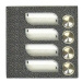 4FN 231 03.2/F - modul 4 tlač. TT KARAT, 2-BUS, stříbr., 4 jmen.