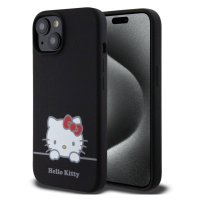 Pouzdro Hello Kitty Liquid Silicone Daydreaming Logo Apple iPhone 15 Black