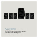Auna Z-Plus, 5.1 reproduktorový systém, 70 W, OneSide subwoofer, BT, USB, SD