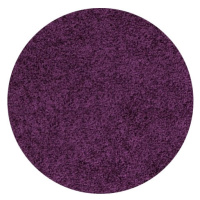 Ayyildiz koberce Kusový koberec Life Shaggy 1500 lila kruh - 160x160 (průměr) kruh cm