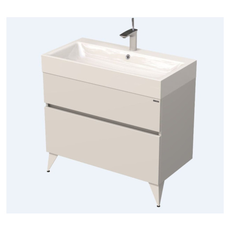 Koupelnová skříňka pod umyvadlo Naturel Luxe 90x56x46 cm bílá mat LUXE90BMBU
