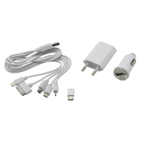 Nabíječka telefonu 230/12V 2,1A (Iphone, miniUSB, microUSB, USB-C) Compass