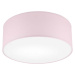 Světle růžové stropní svítidlo s textilním stínidlem ø 35 cm Vivian – LAMKUR