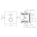 IDEAL STANDARD CeraTherm Termostatická vanová baterie pod omítku, černá A7522XG