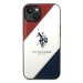 US Polo USHCP14SPSO3 hard silikonové pouzdro iPhone 14 6.1" white Tricolor Embossed