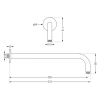 MEXEN/S Kai DR70 podomítkový vanový SET s výtokovou hubicí + slim sprcha 25 cm, chrom 77602DR702