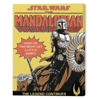 Obraz na plátně Star Wars: The Mandalorian 2 - Hang On, (40 x 50 cm)