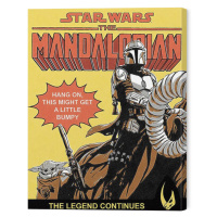 Obraz na plátně Star Wars: The Mandalorian 2 - Hang On, 2 - 40×50 cm