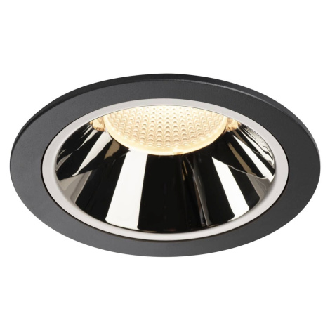 SLV BIG WHITE NUMINOS DL XL vnitřní LED zápustné stropní svítidlo černá/chrom 3000 K 55° 1004017