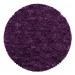 Koberec Fluffy Super Soft fialový kruh
