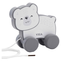 Viga Toys Dřevěný lední medvěd Viga na tahání - PolarB