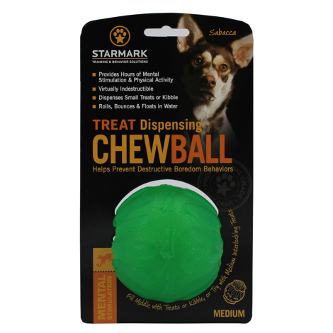 Starmark Treat Dispensing Chew míček - M: ca. Ø 7 cm