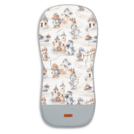 SENSILLO Vložka do kočárku, mušelín, Dráček, modrý, jeans