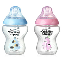 TOMMEE TIPPEE Kojenecká láhev s obrázky C2N, 2ks 260ml, 0+m 2 x 260 ml