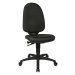 Topstar Standardní otočná židle, bez područek, opěradlo 550 mm, podstavec černý, látka antracito