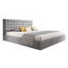 Čalouněná postel VERO rozměr 90x200 cm - šedá