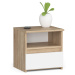 Ak furniture Noční stolek CL1 40 cm dub sonoma/bílý