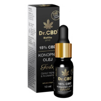 Dr.CBD 15% CBD konop.olej Forte č.pepř rozmar.10ml