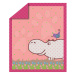 Přikrývka Sateen Hippo toTs smarTrike Hroch 100% bavlna vzhled saténu růžový od 0 měsíců