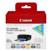 Canon PGI-550/CLI-551 PGBK/C/M/Y/BK/GY Multi Pack