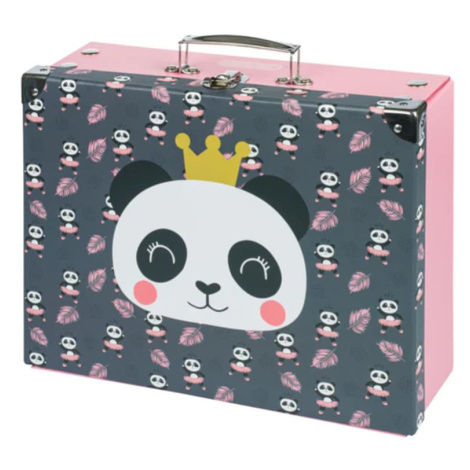 BAAGL Skládací školní kufřík Panda s kováním