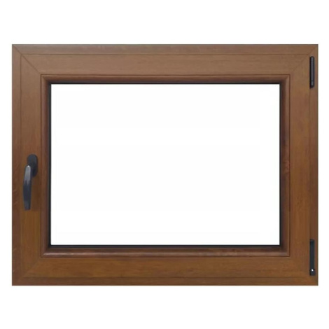 Okno pravé 90x60 zlatý dub BAUMAX