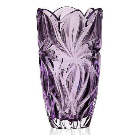 Aurum Crystal Váza FLORA amethyst 280 mm