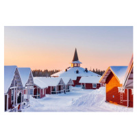 Fotografie Santa Claus village in Rovaniemi, Finland, maydays, 40 × 26.7 cm