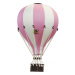 Super balloon Dekorační horkovzdušný balón &#8211; růžová/krémová - M-33cm x 20cm