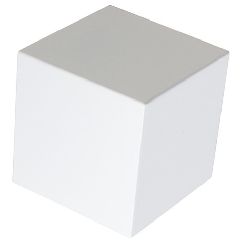 Moderní nástěnná lampa bílá - Cube QAZQA