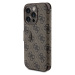 Flipové pouzdro Guess PU Leather 4G Metal Logo Book pro Apple iPhone 15 Pro Max, hnědá