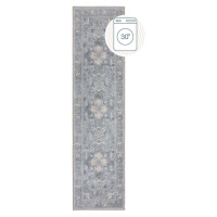 Zelený pratelný běhoun s příměsí recyklovaných vláken 60x230 cm Windsor – Flair Rugs