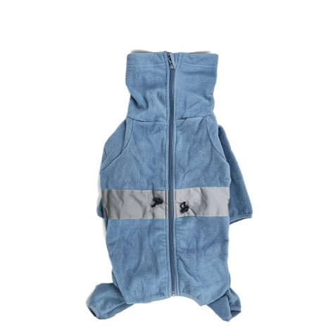 Vsepropejska Komfort fleecová kombinéza pro psa Barva: Modrá, Délka zad (cm): 55, Obvod hrudníku