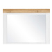 BRW Zrcadlo HOLTEN | LUS Barva: bílá/dub wotan/bílý lesk